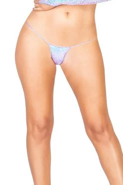 Roma Dancewear 1pc Sequin Micro Bottoms - Light Pink