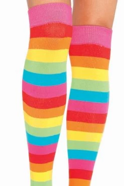 Leg Avenue Bright Rainbow Leg Warmers