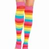 Leg Avenue Bright Rainbow Leg Warmers