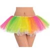 AMSCAN Neon Rainbow Tulle Tutu Rainbow Clothing 1 AMSCAN Neon Rainbow Tulle Tutu Rainbow Clothing