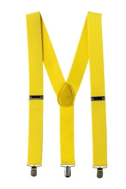 AMSCAN Yellow Costume Suspenders