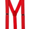 AMSCAN Red Costume Suspenders Ravewear