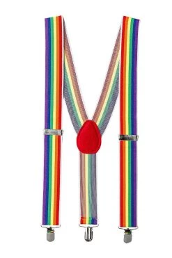 AMSCAN Rainbow Clothing Rainbow Costume Suspenders