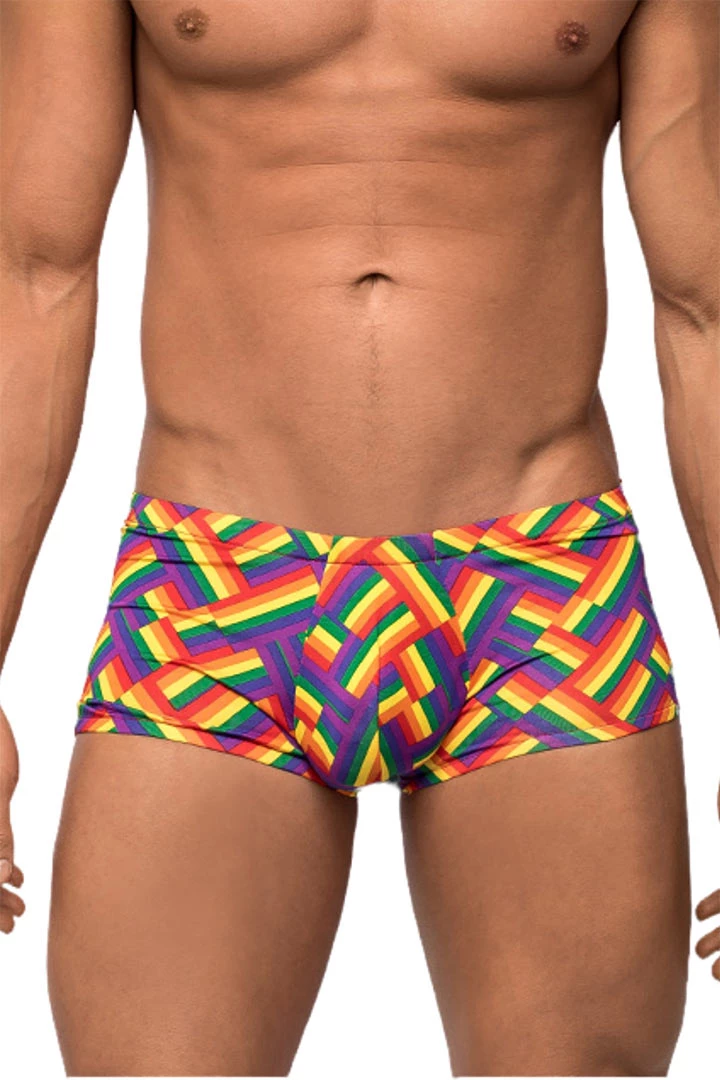 Magic Silk Lingerie Rainbow Print Mini Short 5 Magic Silk Lingerie Rainbow Print Mini Short