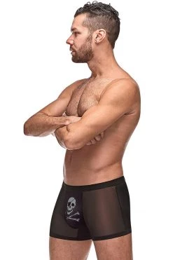 Magic Silk Black Private Screening Pouch Short-Skull Lingerie 8 Magic Silk Black Private Screening Pouch Short-Skull Lingerie