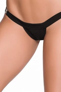 Mapale Black Clip Perfect Thong Lingerie