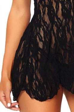 Leg Avenue Black Rose Lace Flair Chemise 13 Leg Avenue Black Rose Lace Flair Chemise