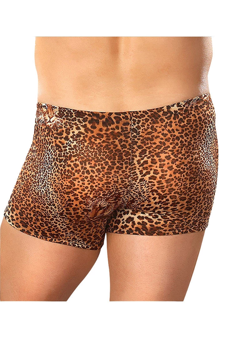 Magic Silk Lingerie Brown Leopard Pouch Short 4 Magic Silk Lingerie Brown Leopard Pouch Short