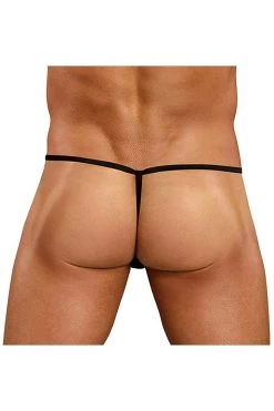 Magic Silk Black Novelty Squeaker Elephant G-String Male Thongs