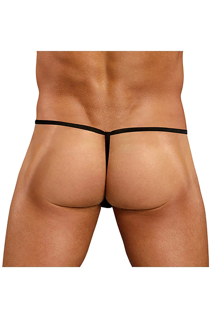 Magic Silk Black Novelty Squeaker Elephant G-String Male Thongs 4 Magic Silk Black Novelty Squeaker Elephant G-String Male Thongs