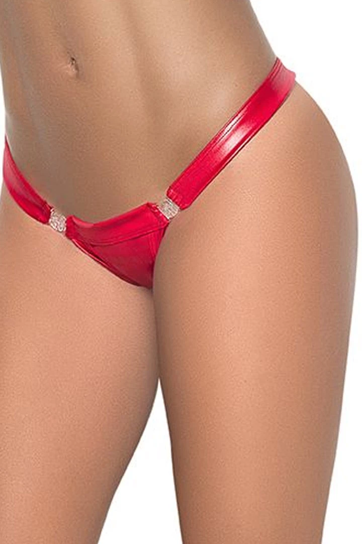 Mapale Wet Red Clip Perfect Thong 5 Mapale Wet Red Clip Perfect Thong