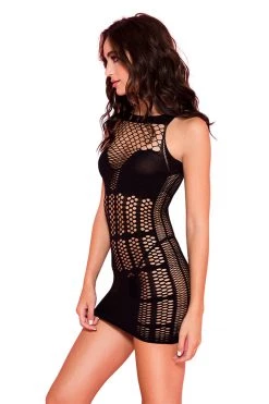 Music Legs Black Oval Net Mini With Opaque Panels