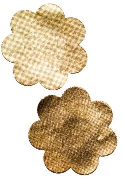 GE Apparel Accessories Metallic Gold Petal Nipple Pasties