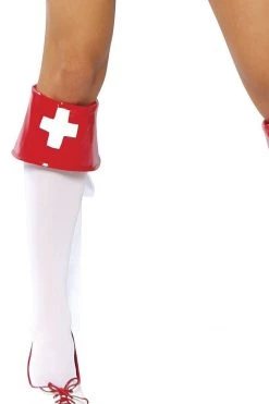Roma Vinyl Nurse Boot Cuffs Costumes