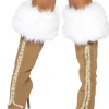 Roma Accessories (Costume) White Fur Boot Cuffs 1 Roma Accessories (Costume) White Fur Boot Cuffs