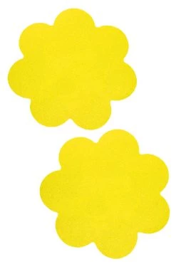 GE Apparel Yellow Petal Nipple Pasties Accessories