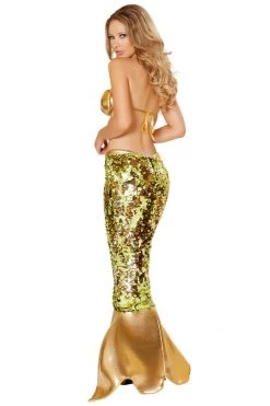 Roma Costumes 2pc Gold Sea Goddess Mermaid