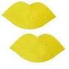 GE Apparel Yellow Lips Nipple Pasties Accessories