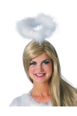Rubies Costumes Adult White Marabou Halo Angel Accessory