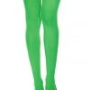 Music Legs Opaque Green Thigh High Stockings 1 Music Legs Opaque Green Thigh High Stockings