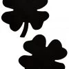 GE Apparel Black Mini Shamrock Nipple Pasties Accessories 2 GE Apparel Black Mini Shamrock Nipple Pasties Accessories