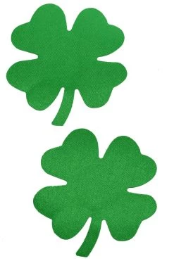 GE Apparel Green Mini Shamrock Nipple Pasties Accessories
