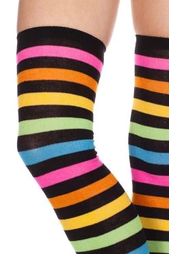 Music Legs Rainbow Clothing Rainbow Thigh High Sock Stockings 6 Music Legs Rainbow Clothing Rainbow Thigh High Sock Stockings