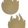 GE Apparel Accessories Beige Flame Nipple Pasties