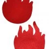 GE Apparel Costumes Red Flame Nipple Pasties
