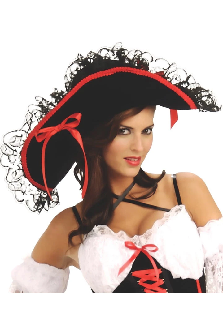 Rubies Treasure Seeker Pirate Hat 3 Rubies Treasure Seeker Pirate Hat