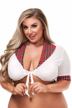 XGEN Red Teacher Pet Schoolgirl Top