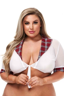 XGEN Wine Teacher Pet Schoolgirl Top