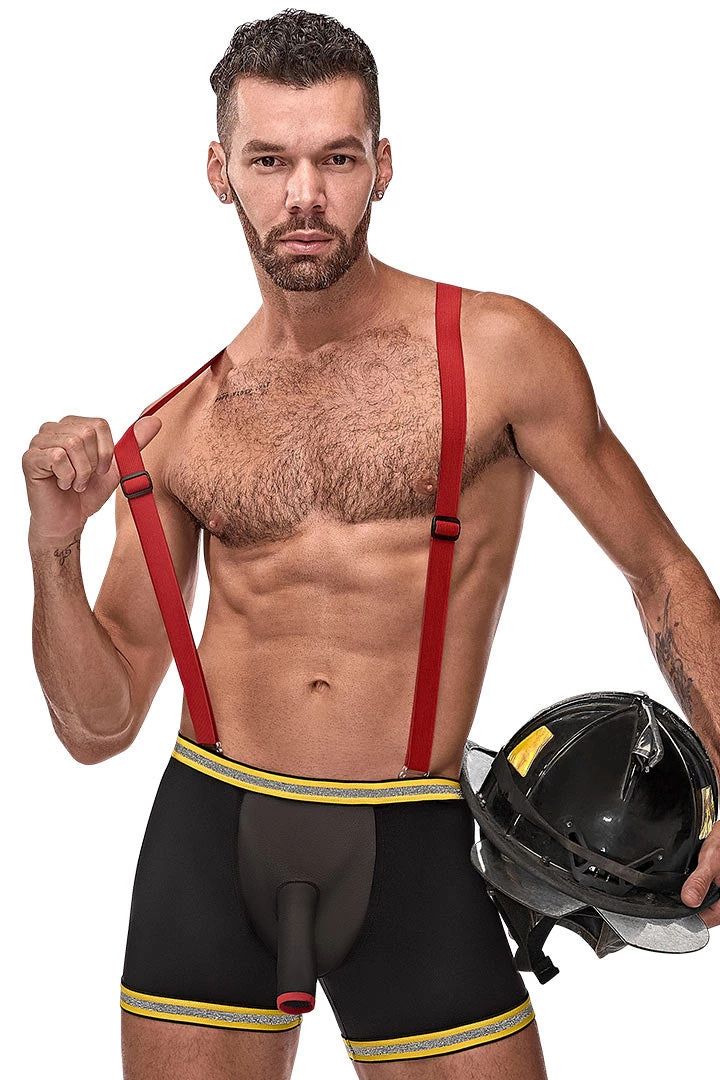 Magic Silk Firefighter Costume Hose Me Down Male Thongs 6 Magic Silk Firefighter Costume Hose Me Down Male Thongs