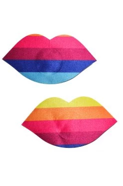 GE Apparel Rainbow Lips Nipple Pasties Rainbow Clothing
