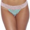 Popsi Pink & Mint Lace Thong Panty Lingerie 1 Popsi Pink & Mint Lace Thong Panty Lingerie
