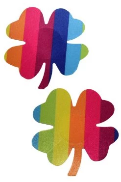 GE Apparel Rainbow Clothing Mini Rainbow Shamrock Nipple Pasties