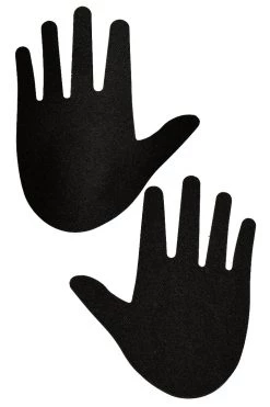 GE Apparel Accessories Black Mini Hands Nipple Pasties