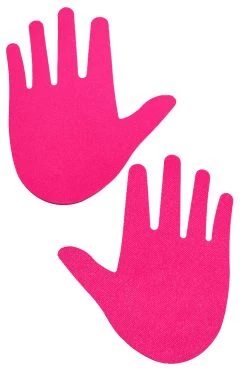 GE Apparel Hot Pink Mini Hands Nipple Pasties