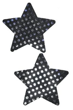 GE Apparel Black Star Sequin Nipple Pasties
