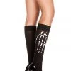 Music Legs Hosiery Skeleton Print Spandex Knee High