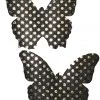 GE Apparel Accessories Black Sequin Butterfly Nipple Pasties