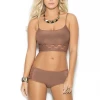Elegant Moments Lingerie Laid-Back Saturday Mocha Bralette & Booty Shorts 2 Elegant Moments Lingerie Laid-Back Saturday Mocha Bralette & Booty Shorts