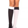 Music Legs Black & White Knee High Stockings Hosiery