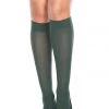 Music Legs Fierce Huntress Green Opaque Knee Hi Stockings