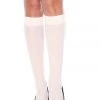 Music Legs Doll Ivory Opaque Knee Hi Stockings