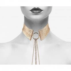 Entrenue Bijoux Indiscrets Desir Metallique Collar - Gold BDSM Collars