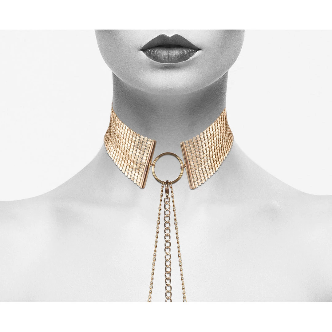 Entrenue Bijoux Indiscrets Desir Metallique Collar - Gold BDSM Collars 3 Entrenue Bijoux Indiscrets Desir Metallique Collar - Gold BDSM Collars
