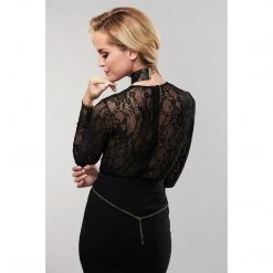 Entrenue Bijoux Indiscrets Desir Metallique Collar - Black BDSM Collars