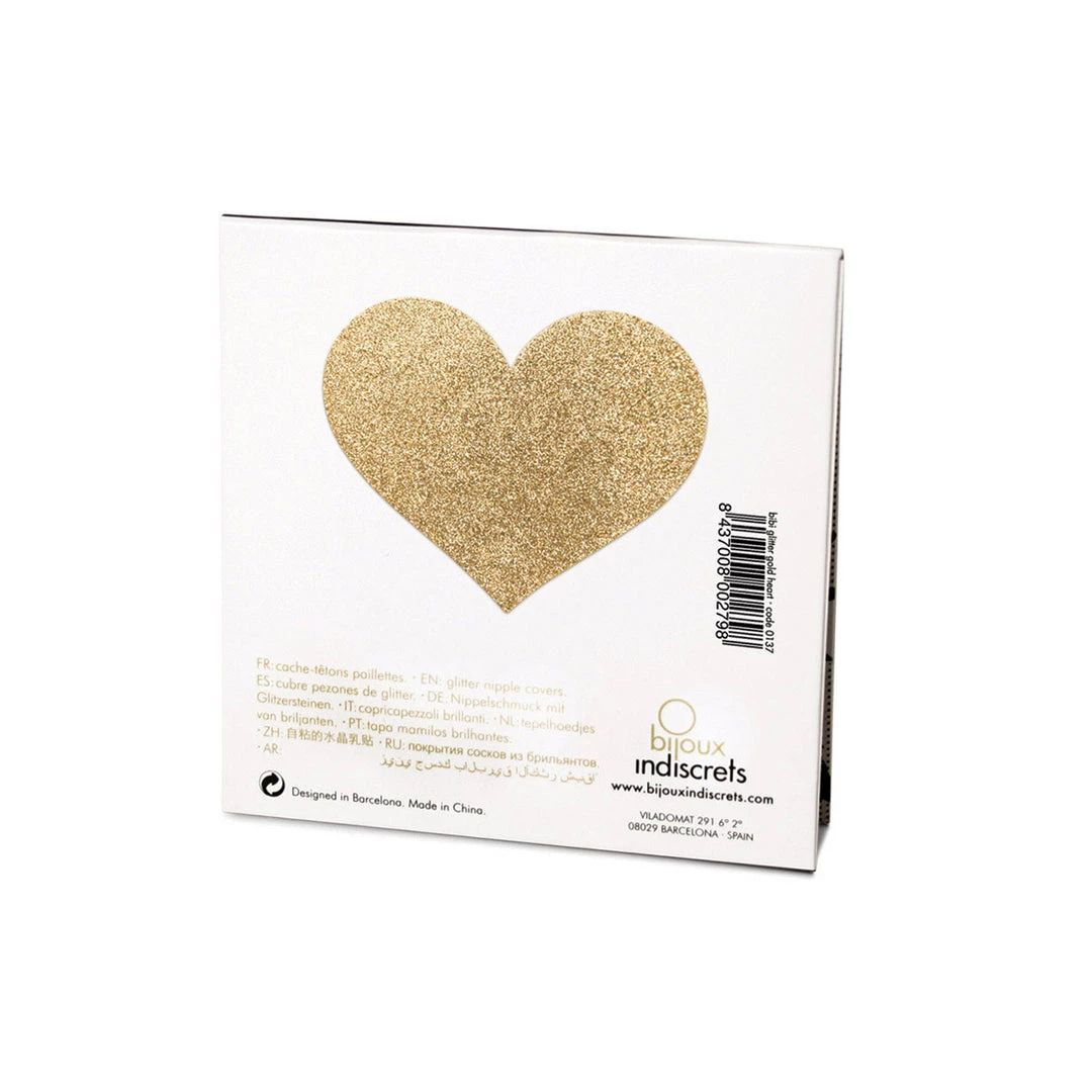 Entrenue Bijoux Indiscrets Flash Pastie - Heart Gold 4 Entrenue Bijoux Indiscrets Flash Pastie - Heart Gold
