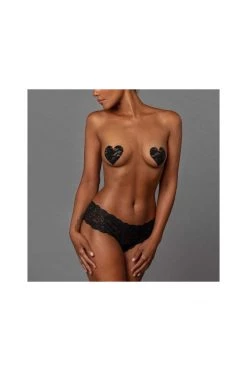 Entrenue Accessories Bristols 6 Nippies - Basics Hearts Black